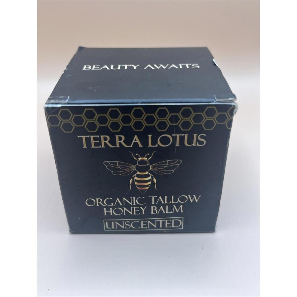 NEW! Terra Lotus ORGANIC Beef Tallow Balm Raw Honey Citrus Moisturizing Cream